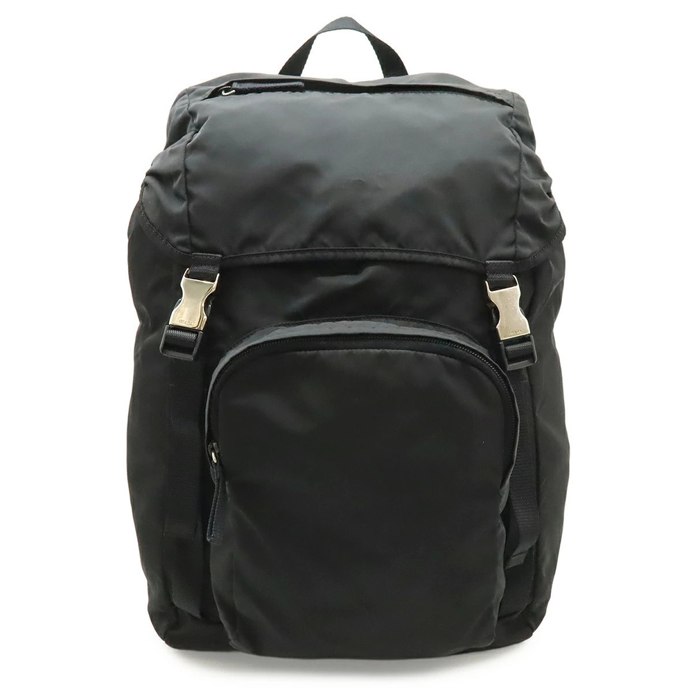 Prada Triangle Backpack Daypack Black Nero Black